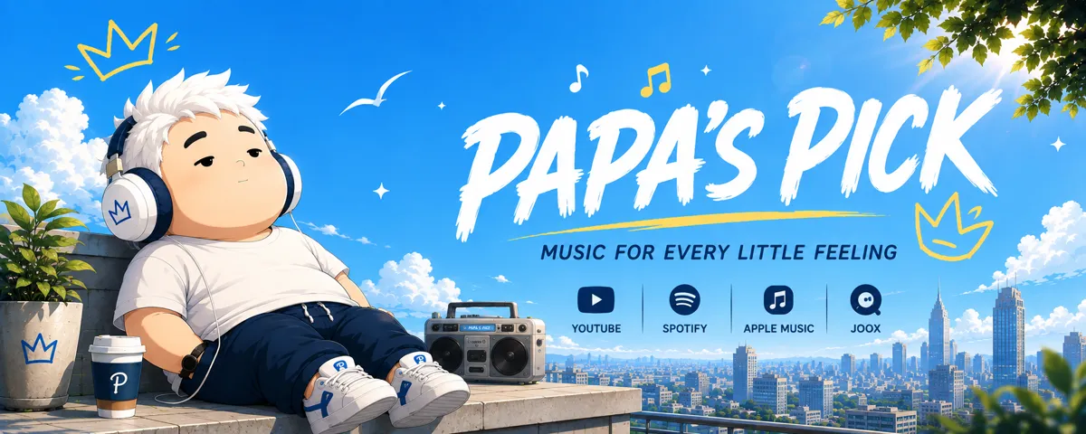 Papa's Pick — Music for every little feeling · ช่องเพลงบน YouTube, Spotify, Apple Music และ JOOX
